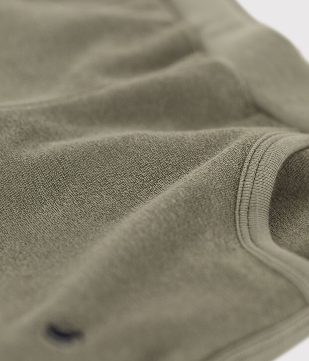 Shorts in spugna bambina verde