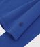 T-shirt a maniche lunghe in cotone tinta unita donna blu