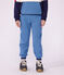 Joggers in cotone bambino blu