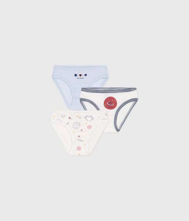 Lot de 3 culottes en coton multicolore