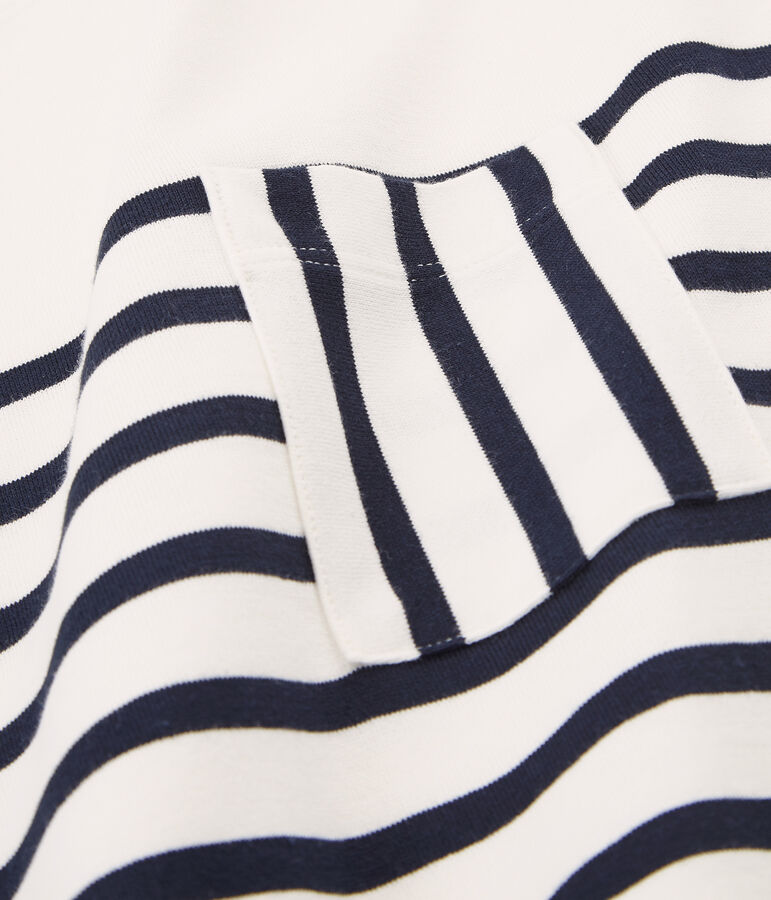 Abito maniche corte donna bianco/blu