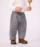 Pantaloni in flanella tinta unita neonato grigio