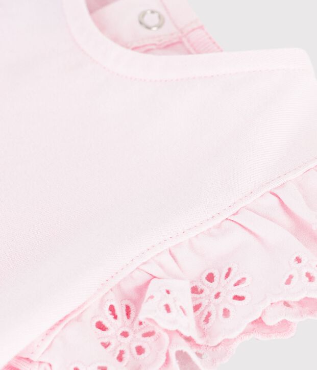 T-shirt a maniche corte in cotone tinta unita neonato BARELY