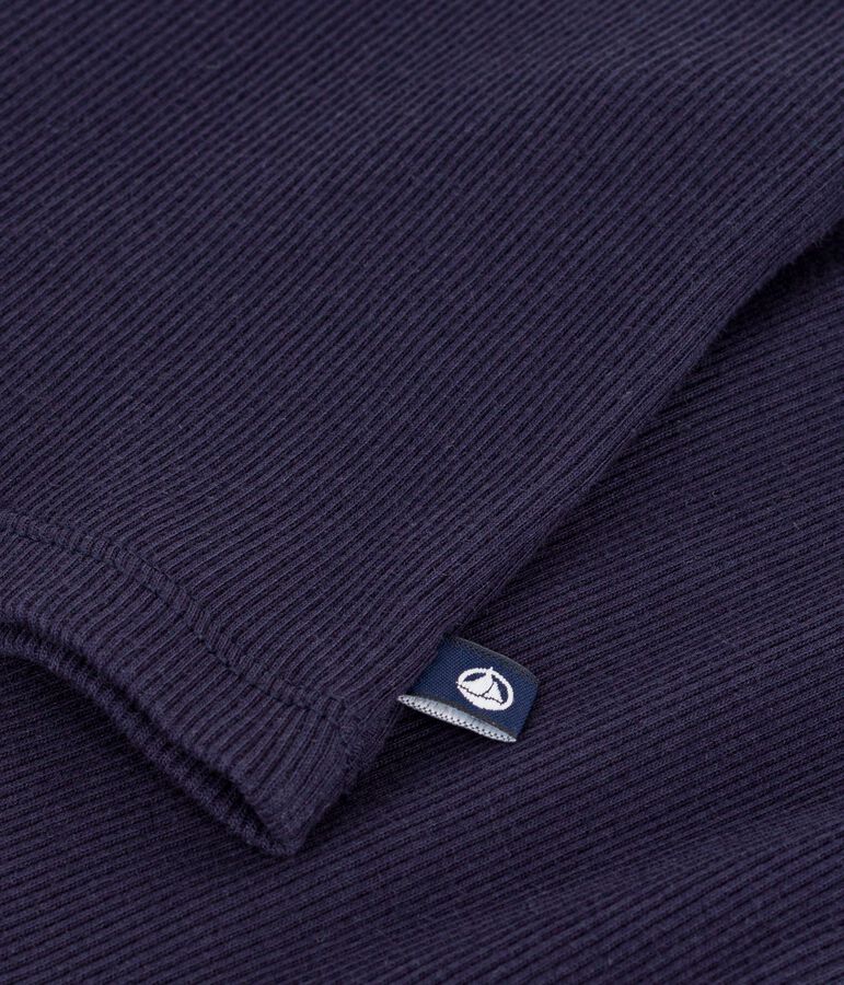 Canotta in cotone tinta unita donna blu