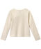 Cardigan bambina rigato bianco MARSHMALLOW/marrone EM DORE