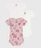 Set di body a maniche corte in cotone a fiori neonato variante 1