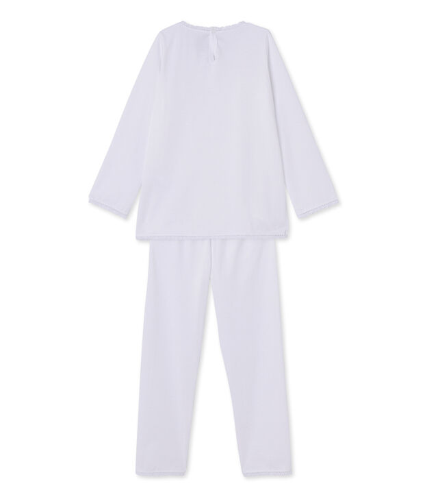 Pyjama fille &agrave; pois bianco