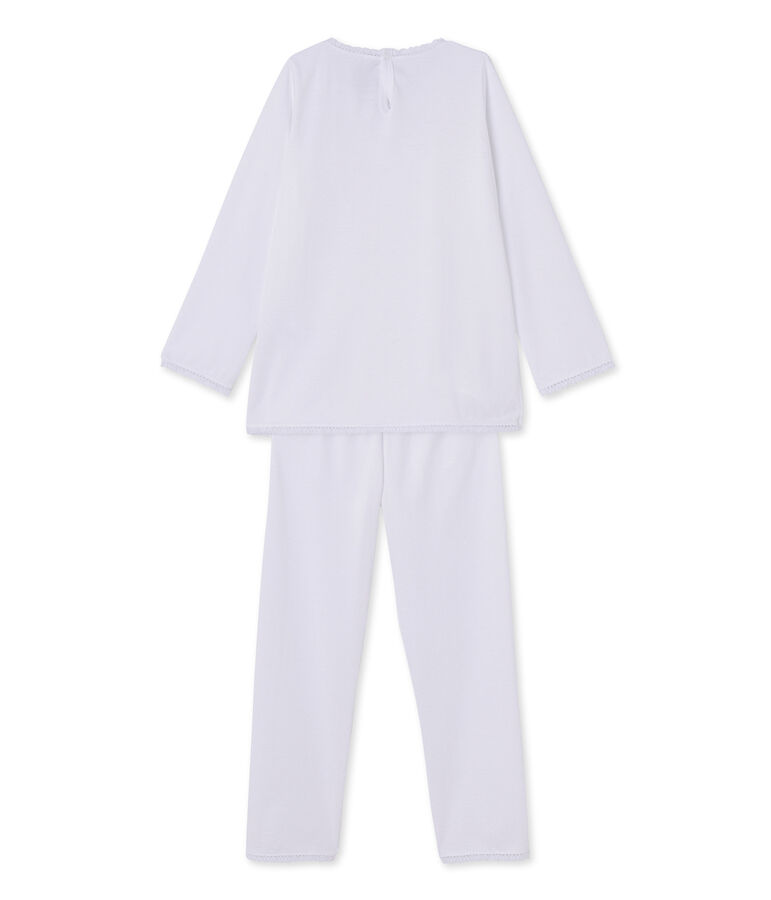 Pyjama fille &agrave; pois bianco ECUME