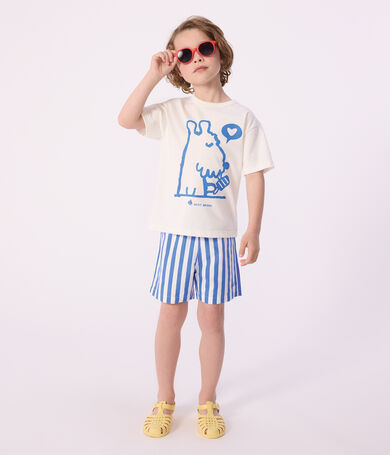 T-shirt a maniche corte in cotone bambina