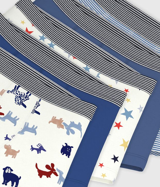 Set di boxer in cotone con stampa bambino multicolore