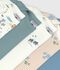 Set di body a maniche corte in cotone con stampa neonato multicolore
