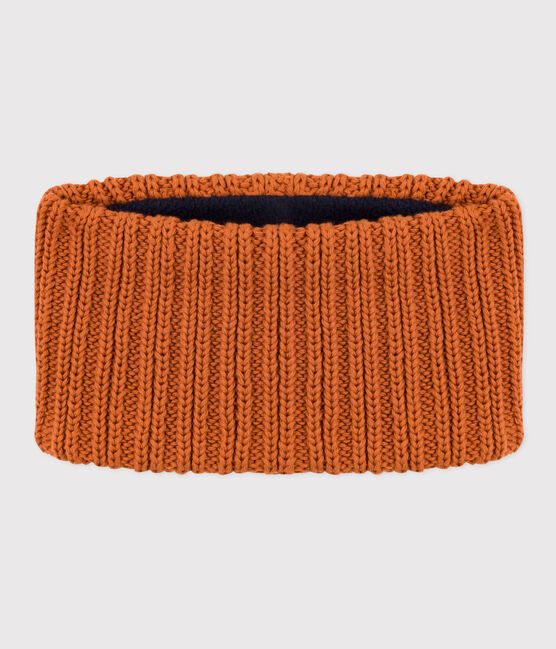 Snood in maglia con fodera in pile bebè bambino unisex marrone ECUREUIL