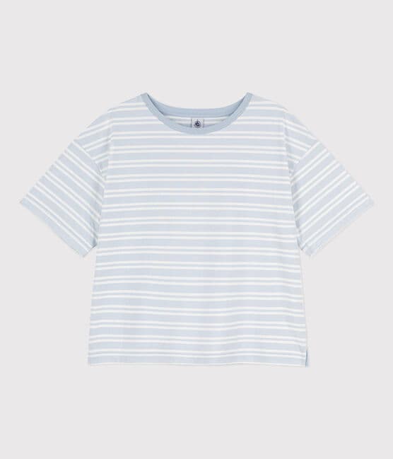 T-shirt LE BOXY in cotone donna GOMME/ MARSHMALLOW