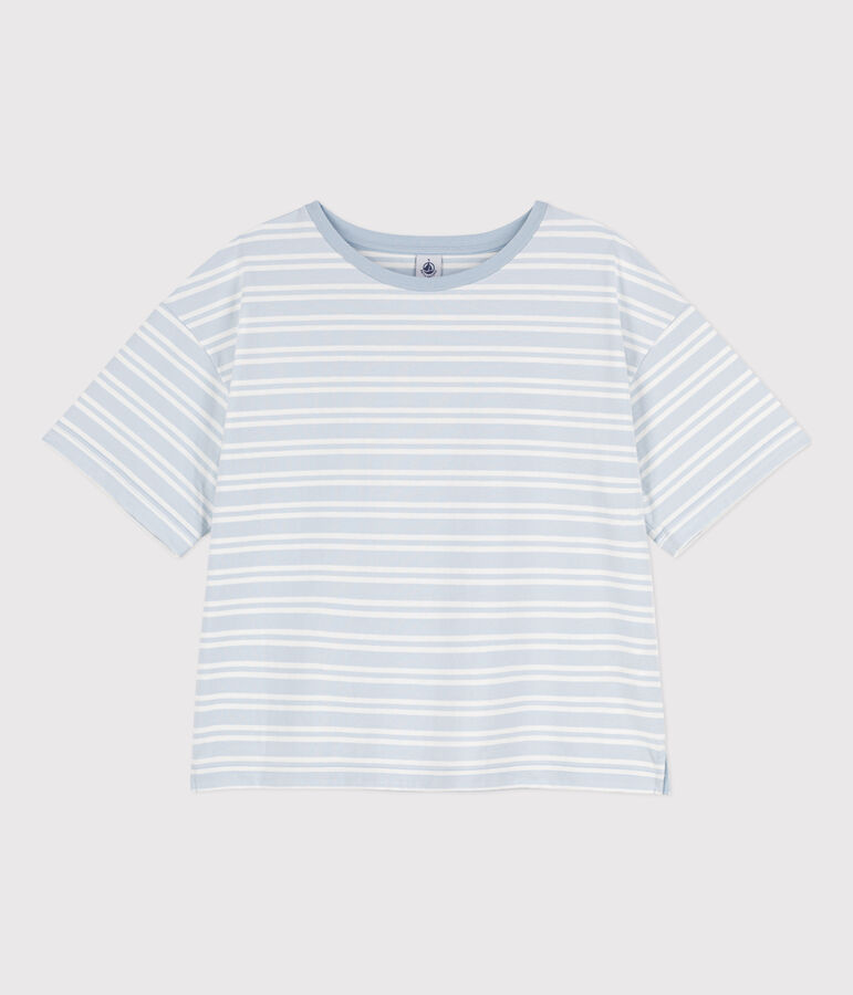 T-shirt LE BOXY in cotone donna GOMME/ MARSHMALLOW