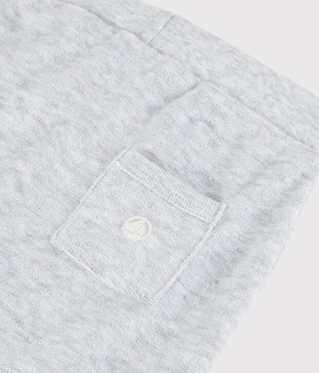 Shorts in spugna bouclette beb&eacute; maschio grigio