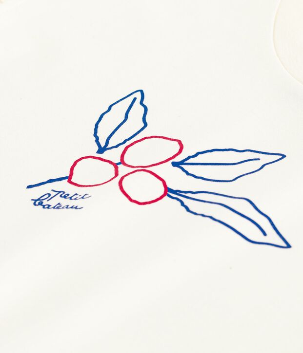 T-shirt a maniche corte con stampa bambino MILK