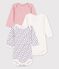 Confezione da 3 body a maniche lunghe in cotone variante 1