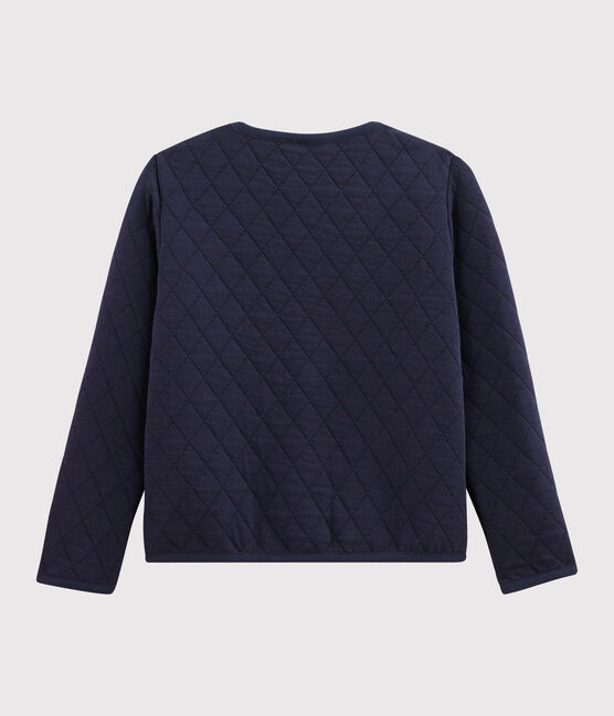 Cardigan bambina in tubique blu SMOKING