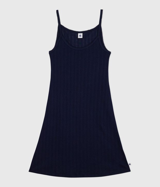 Babydoll in cotone traforato donna SMOKING