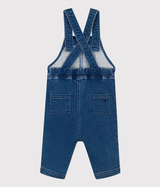 Salopette lunga denim bebè blu BLEU DELAVE