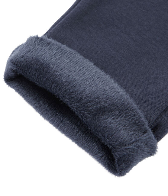 Pantalone bambino in caldo molleton blu SMOKING