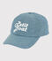 Cappellino ricamato bambino blu DENIM TRES CLAIR NÂ°5