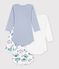 Set di body a maniche lunghe in cotone con stampa Parigi neonato multicolore