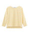 Marinière donna grafica beige COQUILLE/giallo BOUDOR