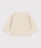 Cardigan bebè in velluto di cotone beige MONTELIMAR CHINE