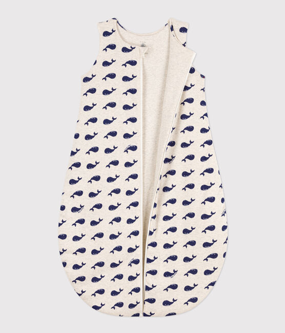 Sacco nanna balene marine in cotone TOG 2 beige MONTELIMAR/blu MEDIEVAL