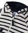 Sweat zippé bébé garçon en jersey lourd rayé beige COQUILLE/blu SMOKING