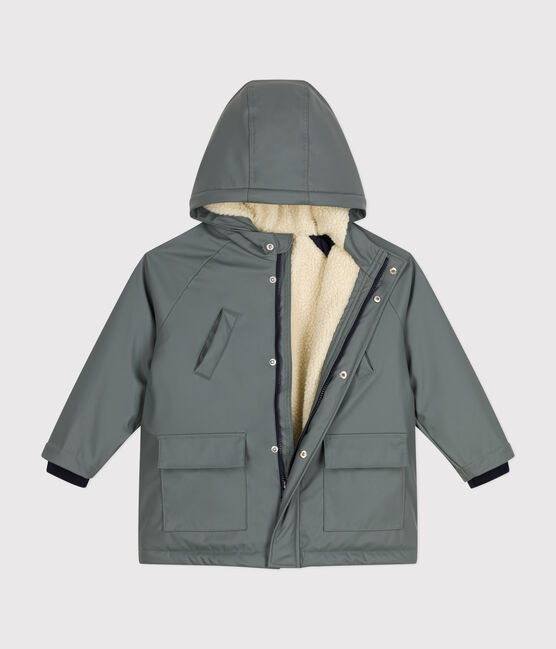Impermeabile caldo in sherpa bambina/bambino verde THUYA