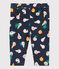 Pantalone in velluto bebè. blu SMOKING/bianco MULTICO