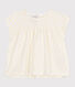 Blusa a maniche corte in cotone con mini cuore stampato neonato 