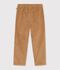 Pantaloni dritti in velluto bambino LATTE