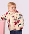 Cappotto imbottito in sherpa con stampa a fiori neonato ecru/multicolore