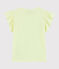 T-shirt a maniche corte in cotone bambina giallo CITRONEL