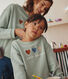 Maglia in tessuto felpato bambina