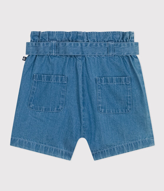 Short in denim leggero bambina blu DENIM CLAIR