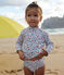 T-shirt anti UV con stampa a fiori neonato bianco MARSHMALLOW/bianco MULTICO