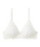 Reggiseno imbottito a pois bianco LAIT/marrone CUIVRE