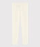 Leggings bambino tinta unita in lana e cotone grigio ECRU