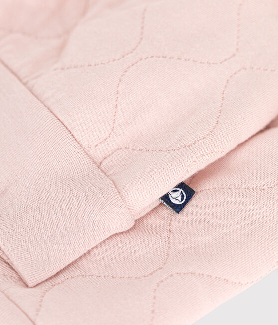 Cappotto teddy in tubique trapuntato bebè rosa SALINE
