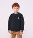 Giacca stile teddy bambino in cotone tinta unita