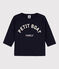T-shirt maniche lunghe bebè in cotone blu SMOKING