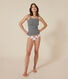 Confezione da 2 canottiere con spalline in cotone donna motivo cuore