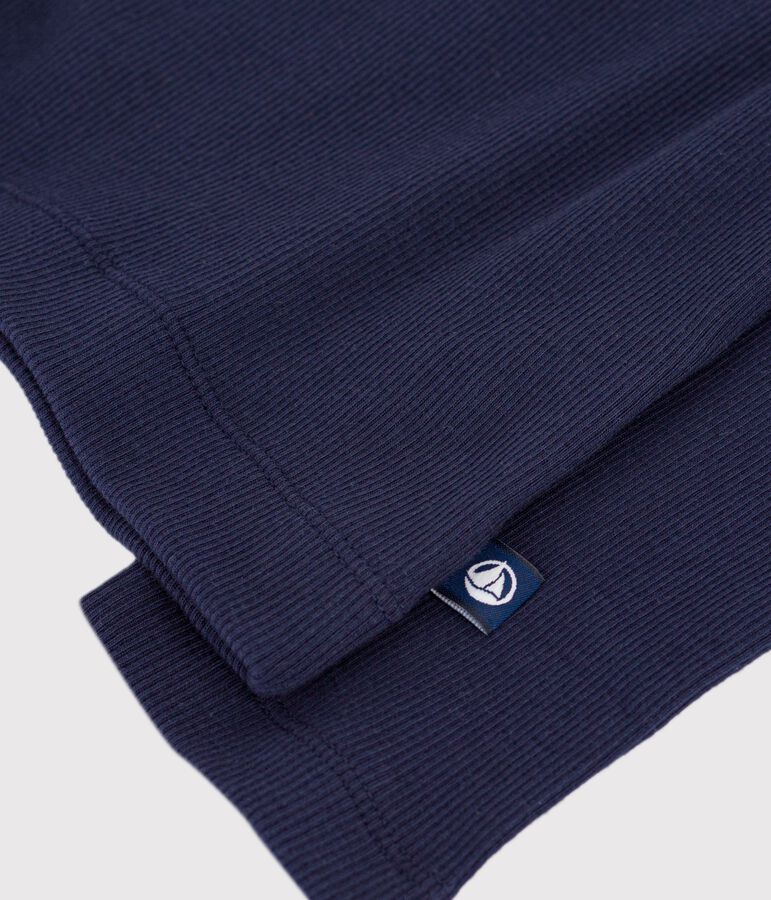 Cardigan in cotone tinta unita donna blu