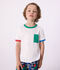 T-shirt a maniche corte in cotone bambina bianco