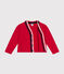 Cardigan in molleton bambino rosso CORRIDA