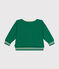 Maglia in tessuto felpato neonato verde JARDIN